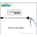Aplicador de clipe Titianium reutilizável para instrumentos cirúrgicos